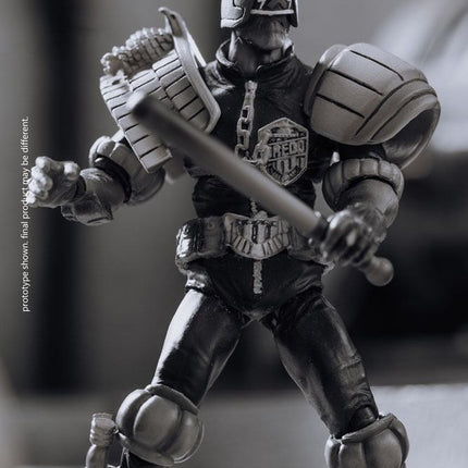 Black and White Judge Dredd 2000 AD Exquisite Mini Action Figure 1/18 10 cm