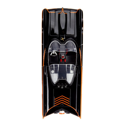 Batman Diecast Model 1/18 1966 Batmobile with Light-Up Functions and Figures Hollywood Rides